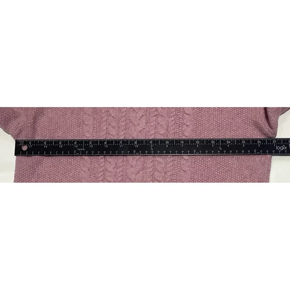 Old Navy Cable Knit Sweater Girls Large Pink Pullover Preppy